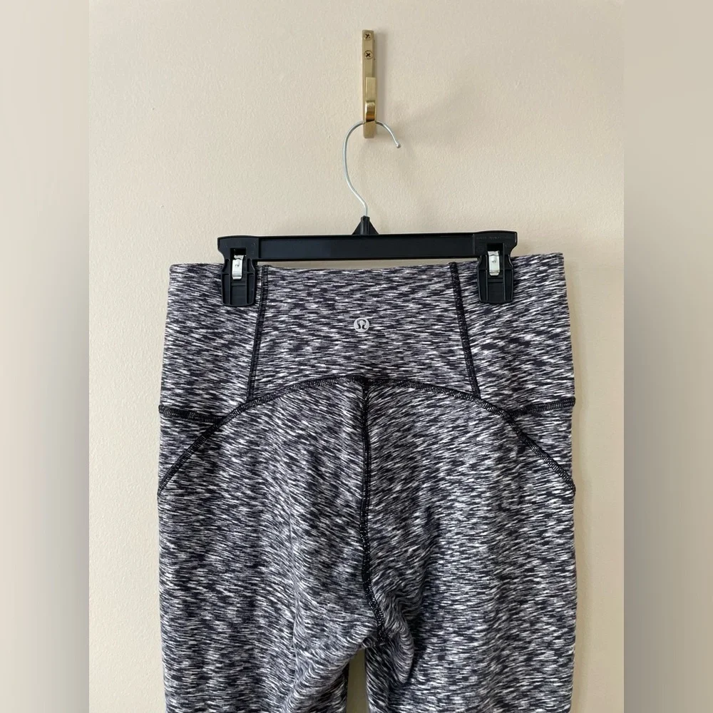 LULULEMON Ready To Rulu Tight 28” Spaced Out Space Dye Black White Size 6